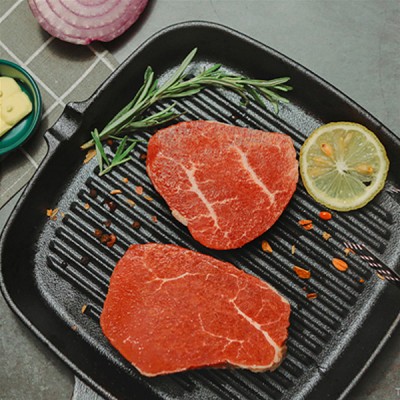 【国内现货包邮】【澳新肉类】Tasman Kitchen塔斯曼 澳洲谷饲菲力牛排1.5公斤（2片/袋 x 5袋，300g/袋）赠 黑椒酱10袋+海盐10袋（多买多送）